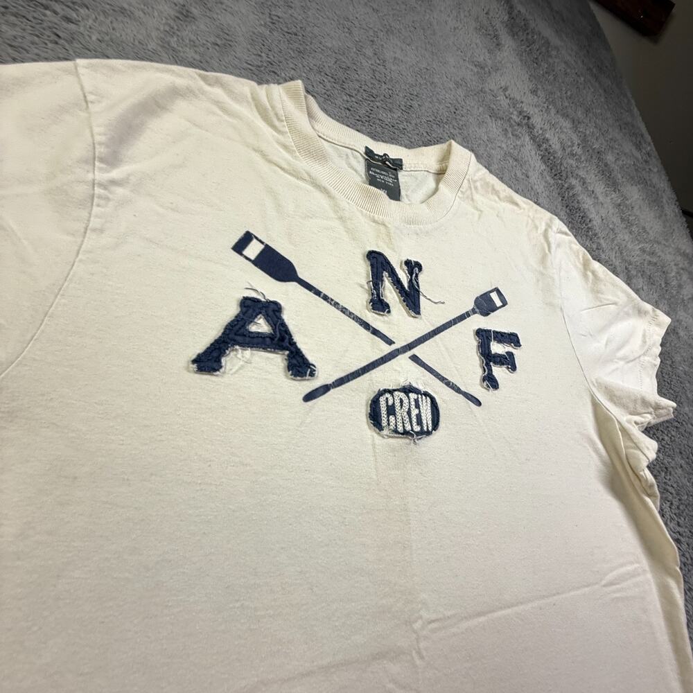 Vintage Abercombie & Fitch Rowing Shirt Muscle Tee XL Crew Neck Single Stitch - Picture 4 of 7